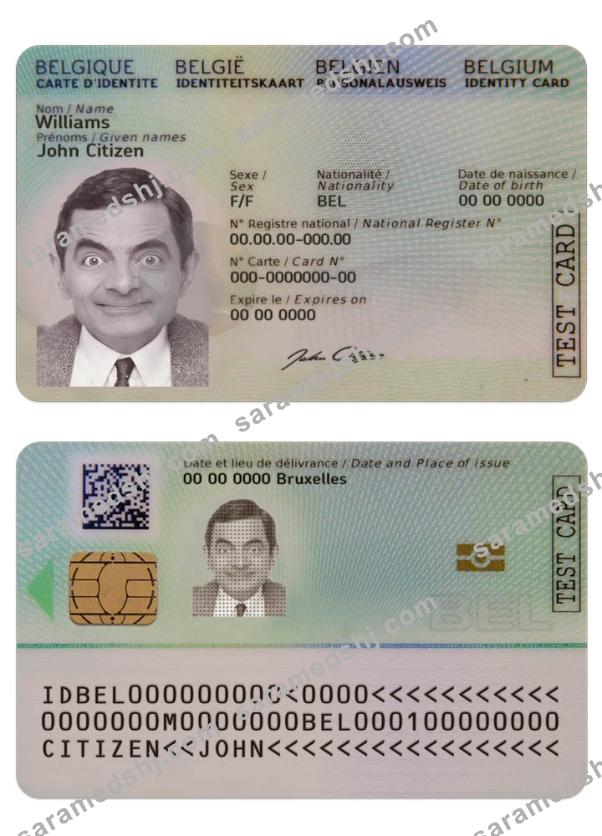 Belgium ID card new